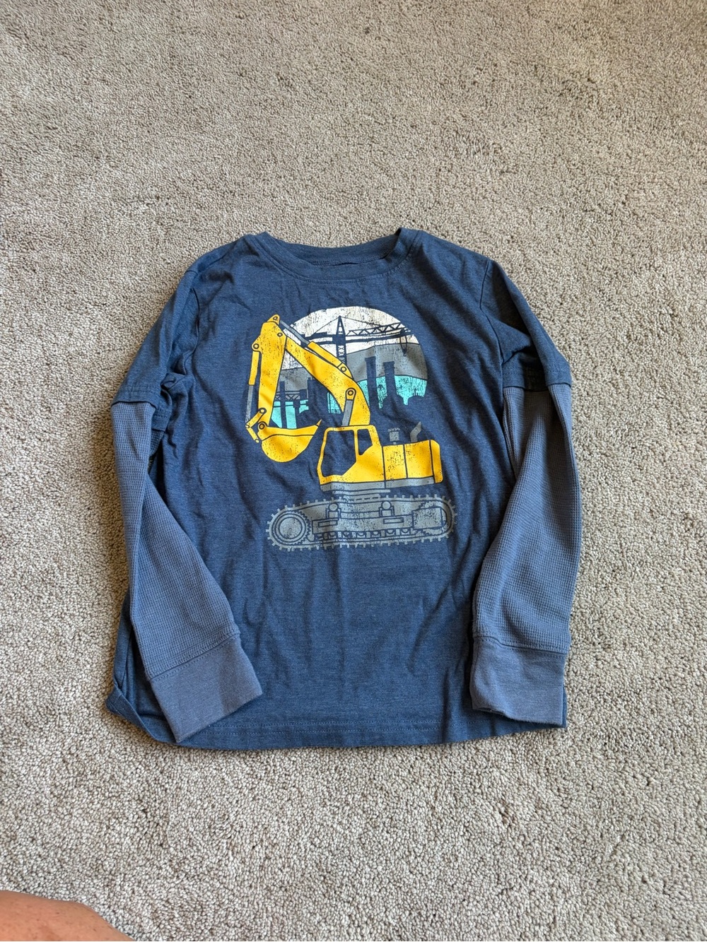 Jumping beans boys excavator shirt